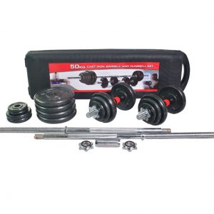 50 KG Barbell and Dumbbell Set