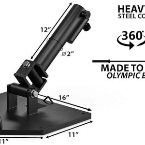 T bar row landmine attachments with battle Rope holder.
